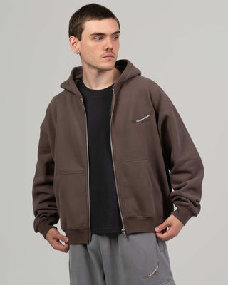 Family Crop Zip Thru Hooded Sweat