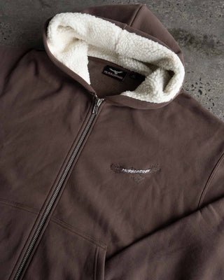 Kuburu Crop Zip Thru Hooded Sweat