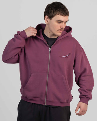Woterang Crop Zip Thru Hooded Sweat