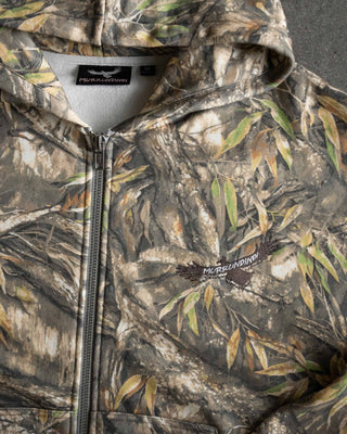 Wurun Crop Zip Thru Hooded Sweat