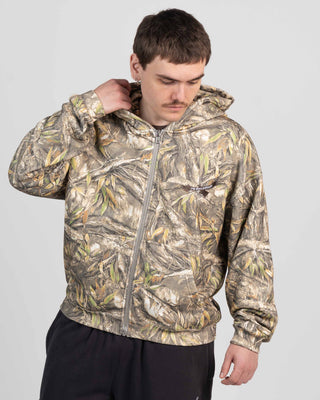 Wurun Crop Zip Thru Hooded Sweat
