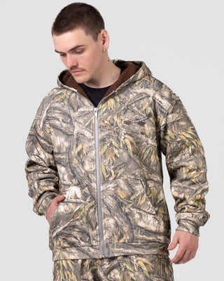 Wurun Camo Sherpa Zip Thru Jacket