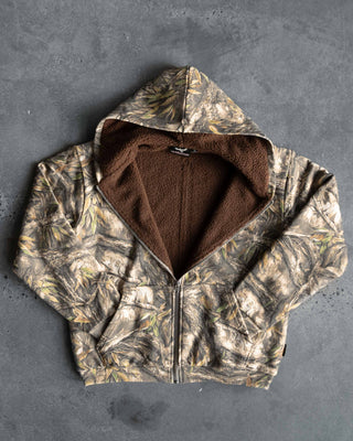 Wurun Camo Sherpa Zip Thru Jacket