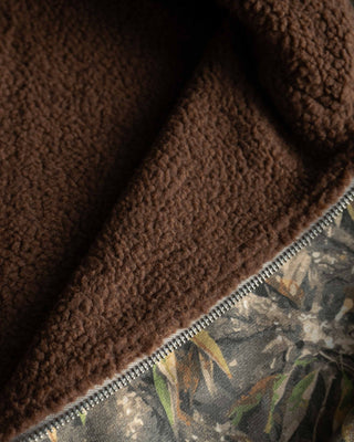 Wurun Camo Sherpa Zip Thru Jacket